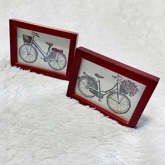 🚲 Small Framed Watercolor Bike Paintings - Picture 3 of 7